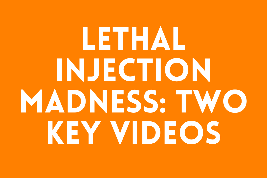 Lethal Injection Madness: Two Key Videos