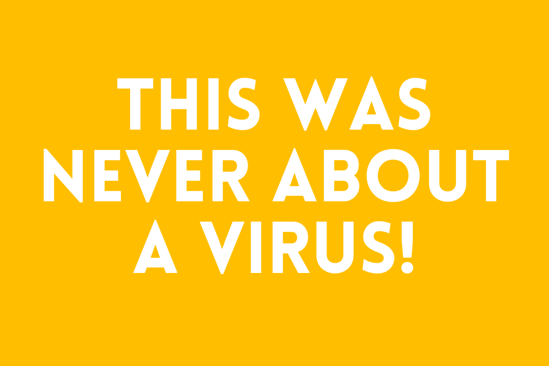 This Was NEVER About a VIRUS!
